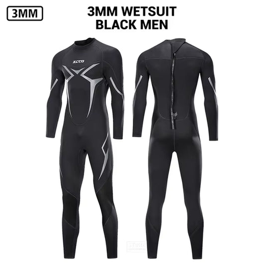 Men Wetsuit 3Mm Neoprene Surfing Scuba Diving Snorkeling Swimming Body Suit Wet Suit Surf Kitesurf Clothes Equipment