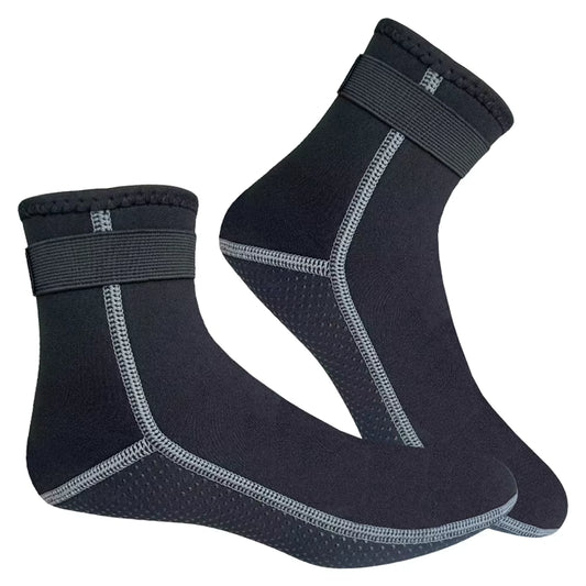3Mm Diving Boots Anti-Slip Surf Swimming Fins Socks Thermal Beach Booties for Diving Snorkeling Kayaking Paddling for Men Women